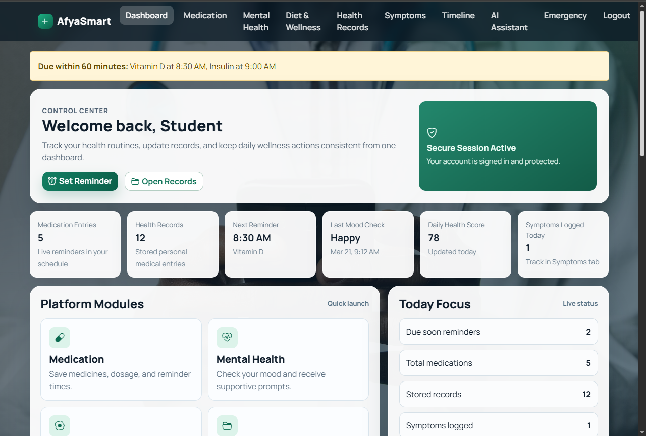 AfyaSmart Healthcare System